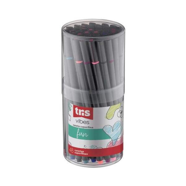 Caneta Fineliner Tris Vibes Fashion Lilas