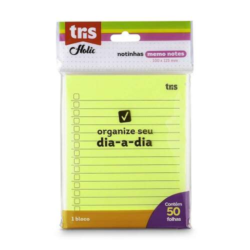 Bloco Adesivo Tris Holic Pop Memo 50 Fls