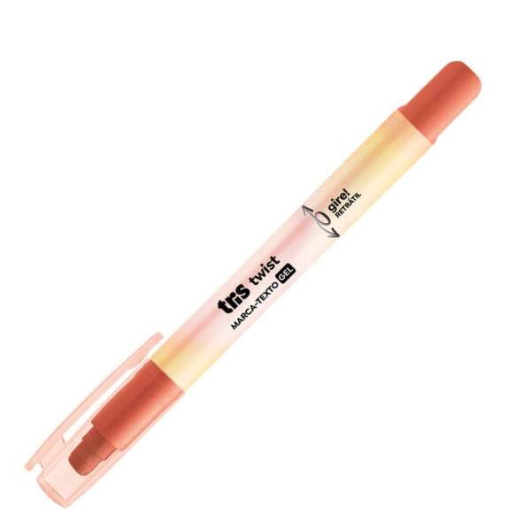 Marca Texto Gel Tris Twist Laranja
