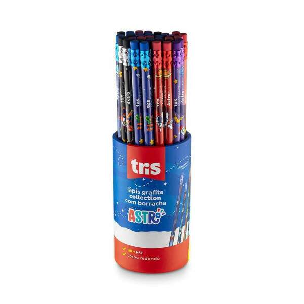 Lapis Grafite Tris Collect Astro Borracha