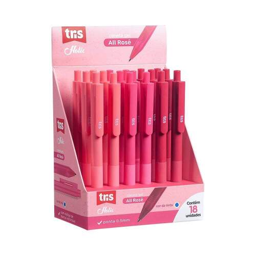 Caneta Gel Tris Holic All Rose 0.5mm