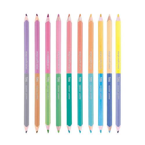Lapis Cor Tris Megasoft Pastel Bicolor 20 Cores