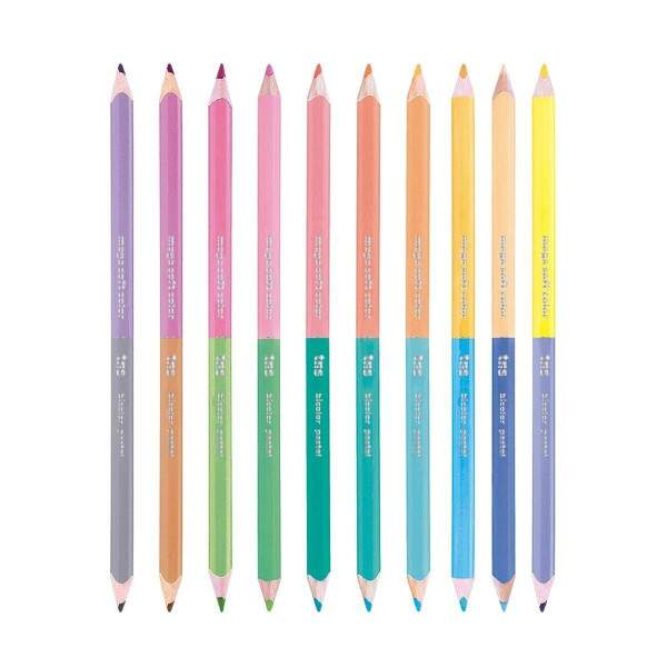 Lapis Cor Tris Megasoft Pastel Bicolor 20 Cores