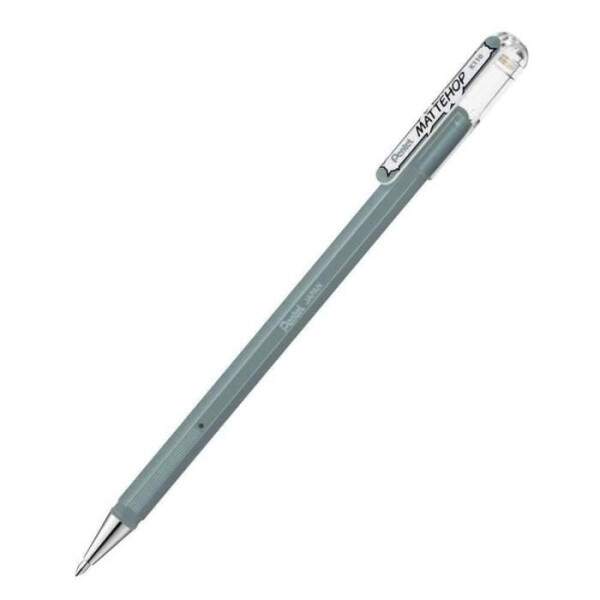 Caneta Gel Pentel Mattehop 1.0mm Cinza