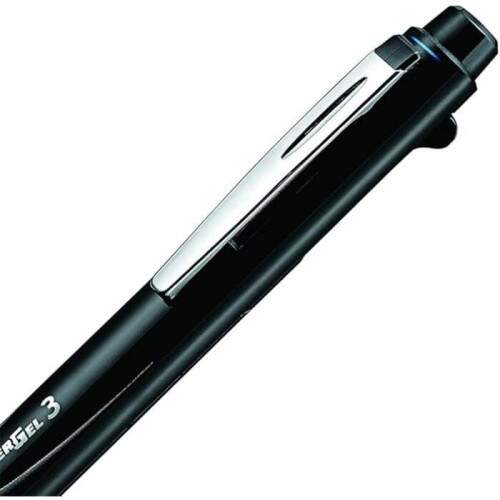 Caneta Gel Pentel Energel 3 Multi Color Fine 0.5 mm Preta