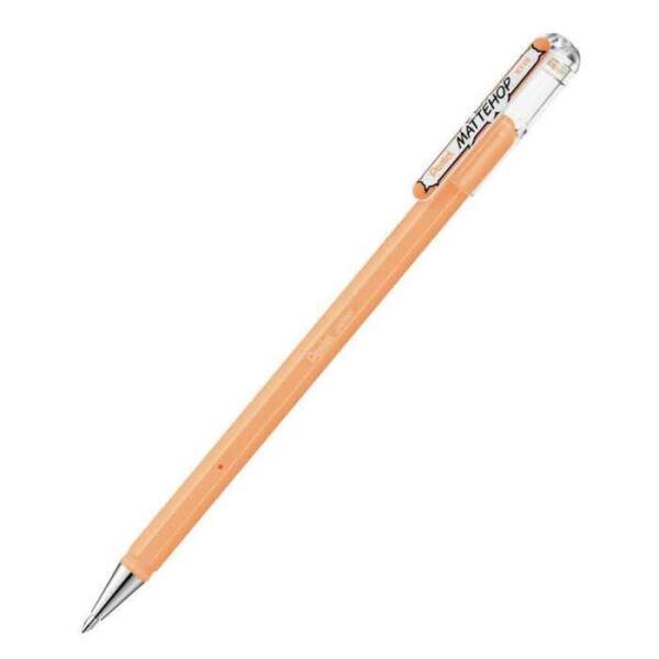 Caneta Gel Pentel Mattehop 1.0mm Laranja Claro