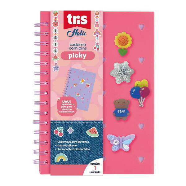 Caderno A5 Tris Pick 80 fls