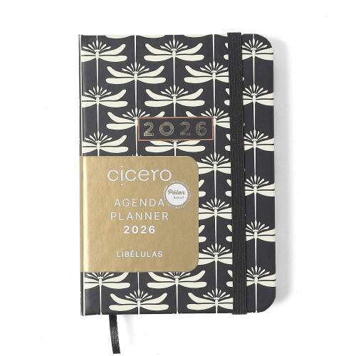 Agenda Planner Cicero 2026 Liblulas Semanal 9x13 Preto
