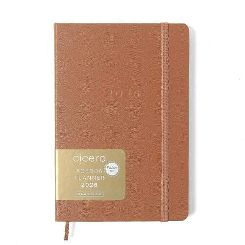 Agenda Planner Cicero 2026 Clssica Semanal Anotaes 14x21 Caramelo