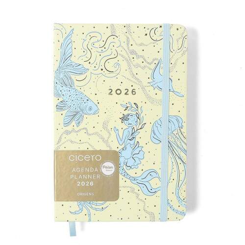 Agenda Planner Cicero 2026 Origens Diria 14x21 qua Off White