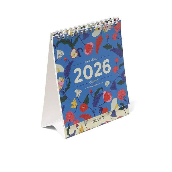 Calendario de Mesa 13x15 Ciceros 2026 Doce Florada