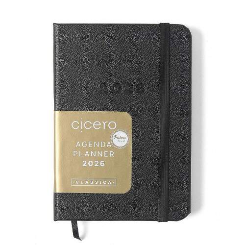 Agenda Planner Cicero 2026 Clssica Semanal 9x13 Preta