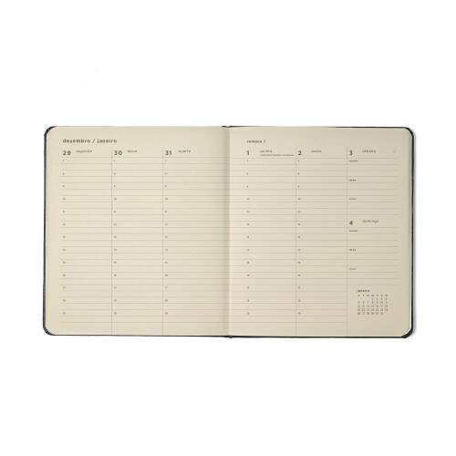Agenda Planner Cicero 2026 Clssica Semanal Planejamento 17x19,5 Preta