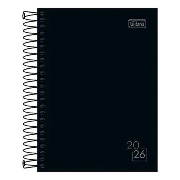 Agenda Tilibra Espiral Diria Spice Preta M3 2026