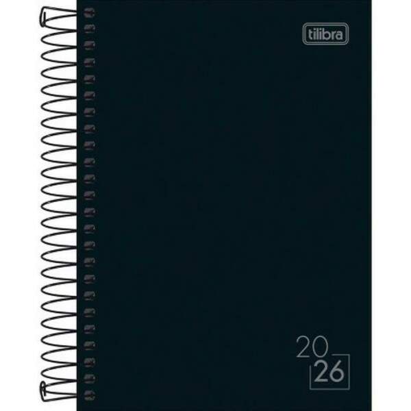 Agenda Tilibra Espiral Diria Spice Preta M5 2026