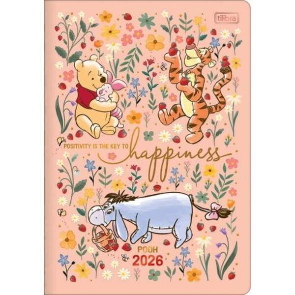 Planner Tilibra Grampeado Pooh 2026