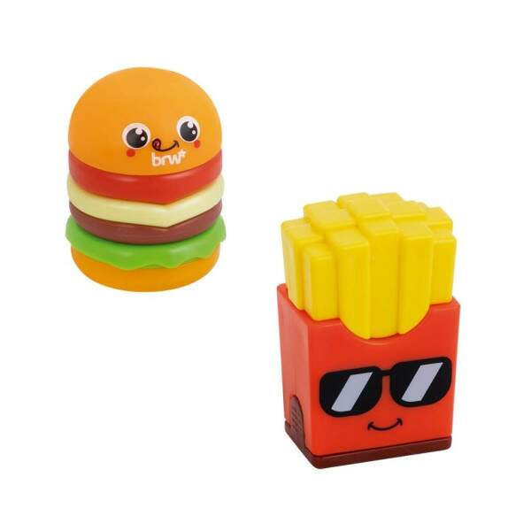 Apontador BRW Plastico e Borracha Fast Food