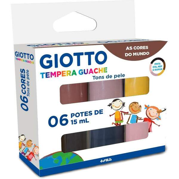 Guache Giotto 6 Cores Tons de Pele