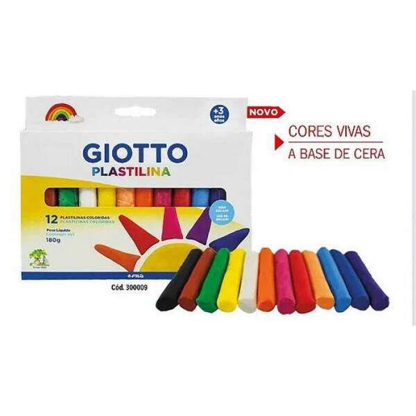 Massa de Modelar Giotto 12 Cores