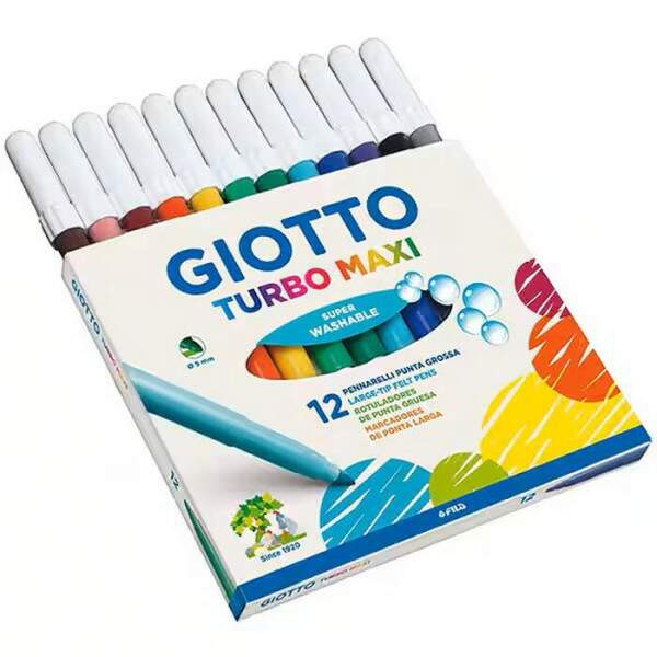 Hidrocor Giotto Turbo Maxi 12 Cores