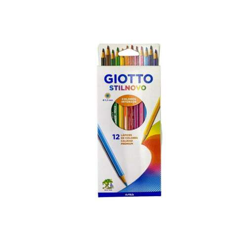 Giotto - Lpis de Cor Giotto Stilnovo Sextavado 12 Cores