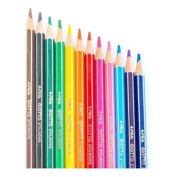 Giotto - Lpis de Cor Giotto Stilnovo Sextavado 12 Cores