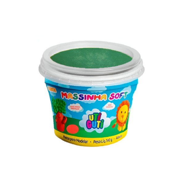 Uti Guti - Massinha Soft Utiguti Pote 140g Verde Escuro