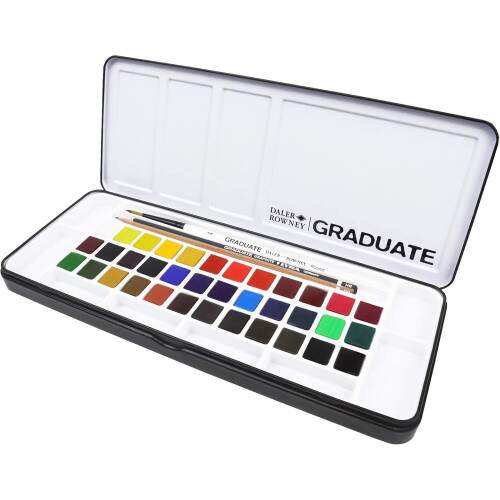 Daler Rowney - Aquarela Pastilha Daler Rowney Graduate 36 Cores