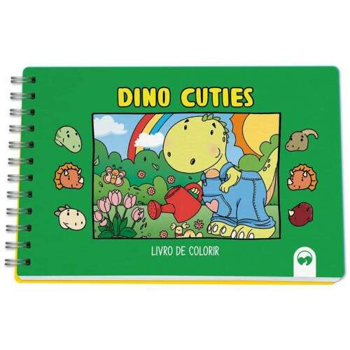 Vale das Letras - Livro De Colorir Dino Cuties Vale das Letras
