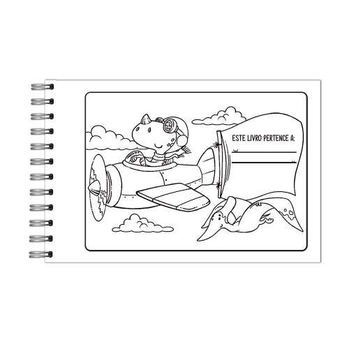 Vale das Letras - Livro De Colorir Dino Cuties Vale das Letras