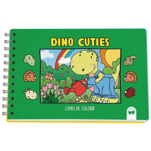 Vale das Letras - Livro De Colorir Dino Cuties Vale das Letras