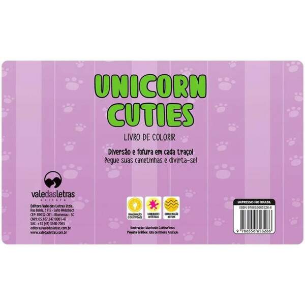 PAE Editora - Livro de Colorir Unicornio Cuties Vale das Letras