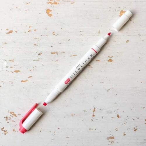 Zebra - Marca-Texto Zebra Mildliner Vermelho