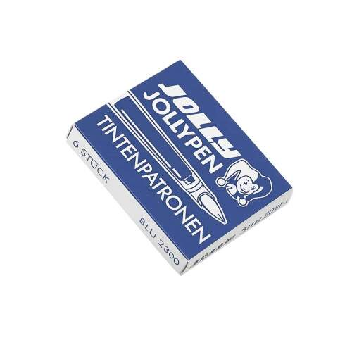 Jolly - Cartucho p/ Caneta Tinteiro Jolly Azul Royal c/ 6