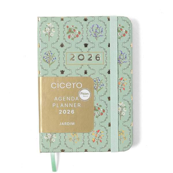 Ccero - Agenda Planner Cicero 2026 Jardim Semanal 9x13 Verde