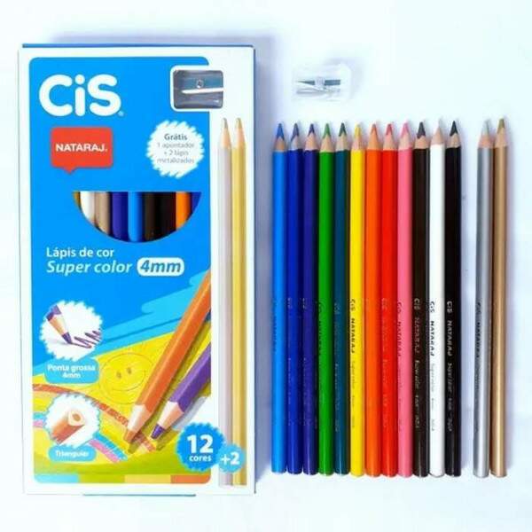 Cis - Lpis de Cor Cis Super Color 12 Cores