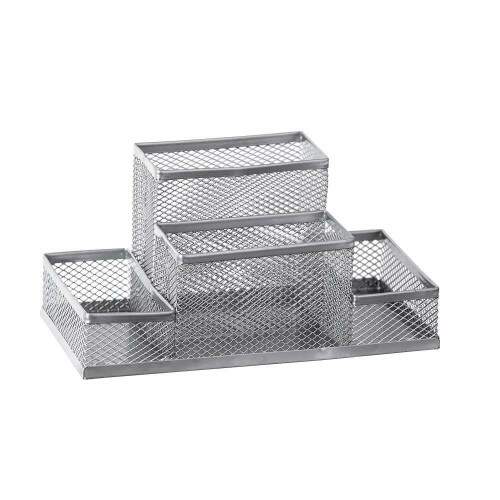 BRW - Organizador BRW Aramado 4 Compart Prata