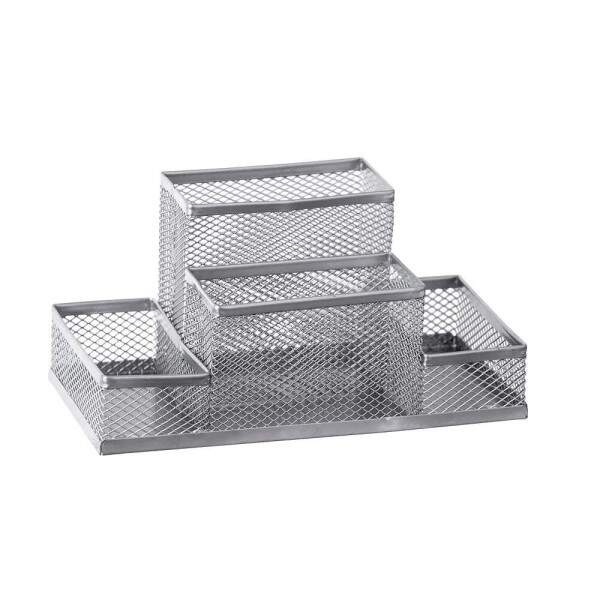 BRW - Organizador BRW Aramado 4 Compart Prata