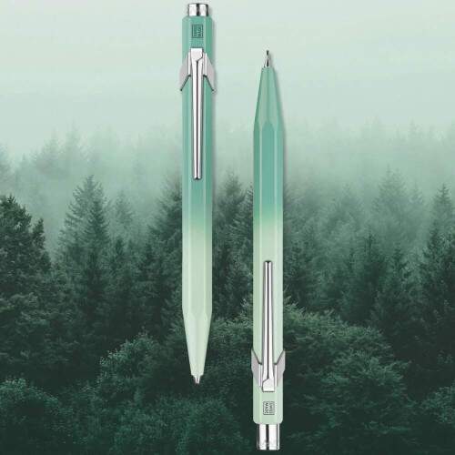 Caran dAche - Kit Caneta + Lapiseira Caran dAche Misty Forest