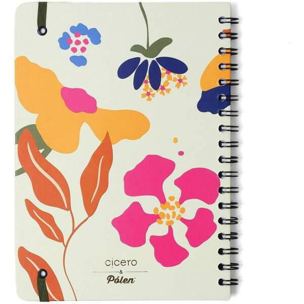 Cicero - Caderno Espiral Cicero Plen Pautado Aromas Off White 80 Fls