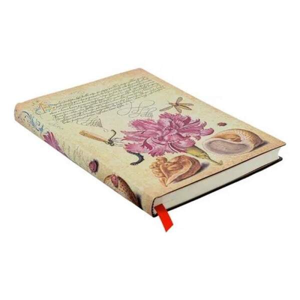 Paperblanks - Caderno Paperblanks Flexis Pink Carnation Midi Pautado