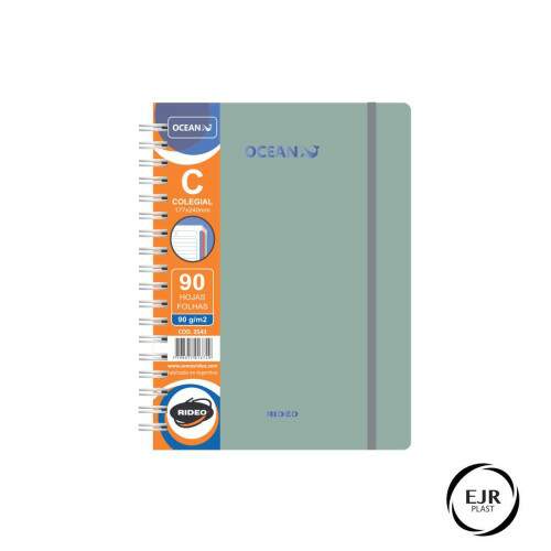 Rideo - Caderno Colegial Rideo 90 fls 3 Mat Ocean