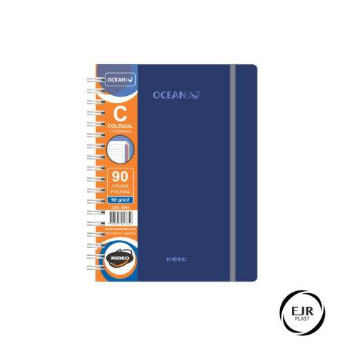Rideo - Caderno Colegial Rideo 90 fls 3 Mat Ocean