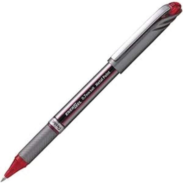 Pentel - Caneta Gel Pentel Energel BL27 0.7 mm Vermelho