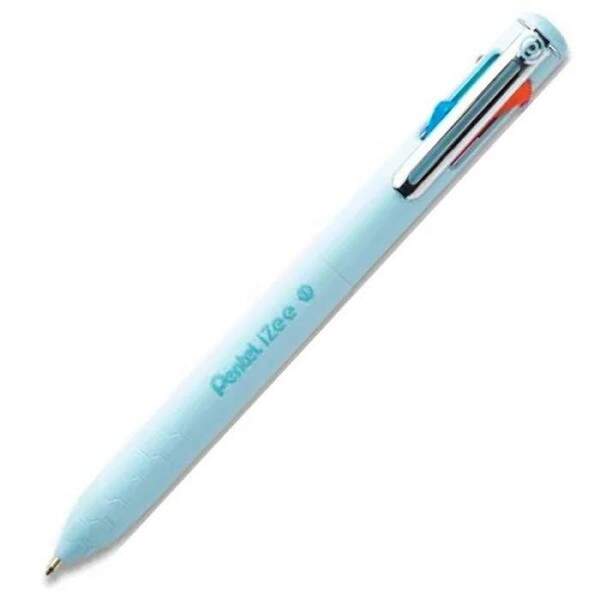 Pentel - Caneta Pentel Izee 0.7 mm 4 Cores Azul Claro