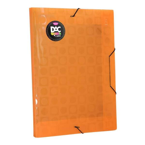 DAC - Pasta Aba Elstico OF 20 DAC Bubble Laranja