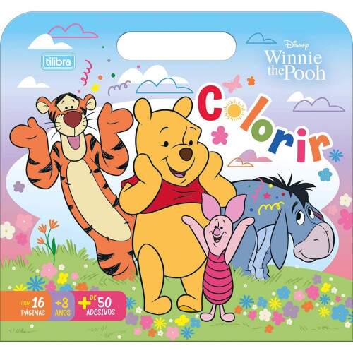 Tilibra - lbum Colorir Tilibra Maleta Pooh