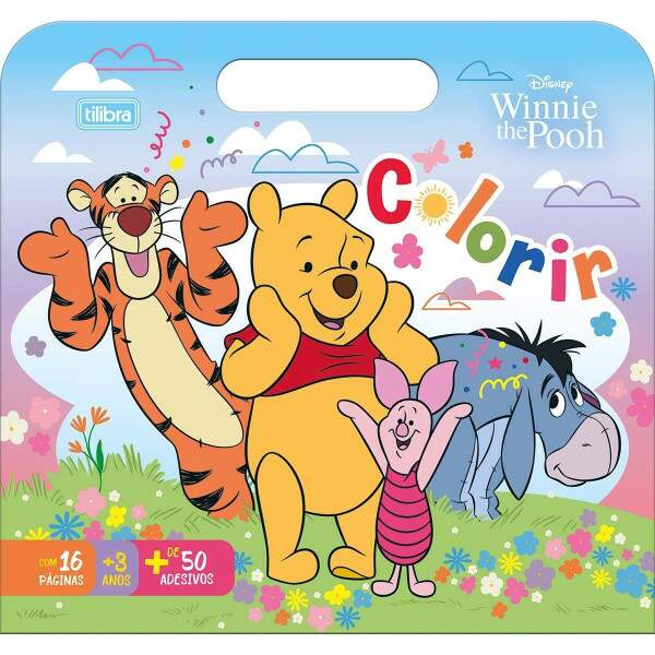 Tilibra - lbum Colorir Tilibra Maleta Pooh