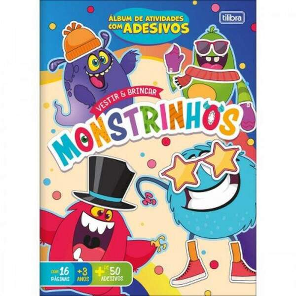 Tilibra - lbum Atividades Tilibra Vestir Monstrinhos