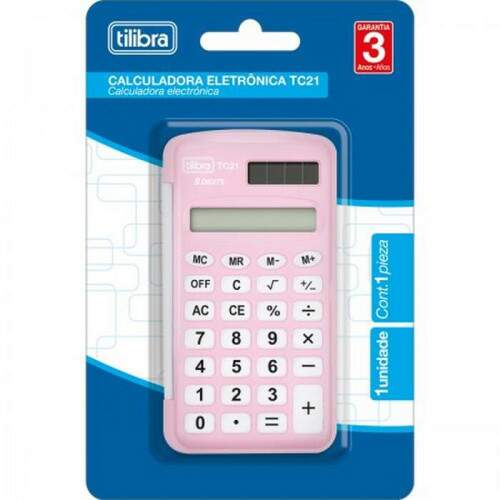 Tilibra - Calculadora Tilibra TC21 Rosa